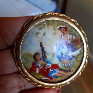 Limoges brooch